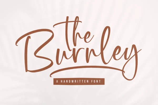 فونت انگلیسی زیبا و جذاب The Burnley
