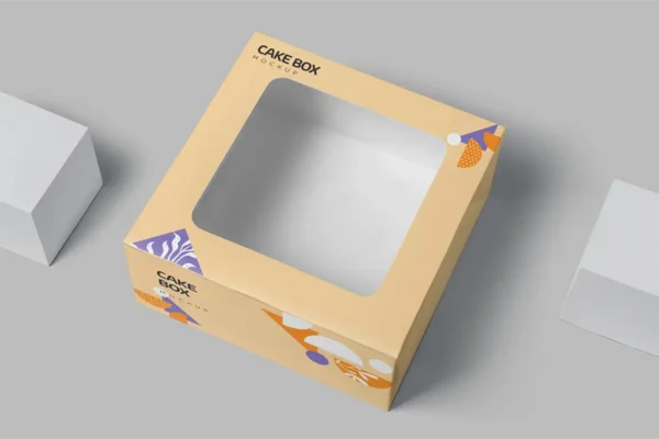 موکاپ جعبه کیک