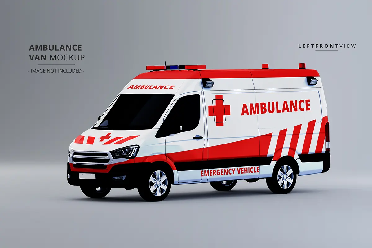 موکاپ آمبولانس