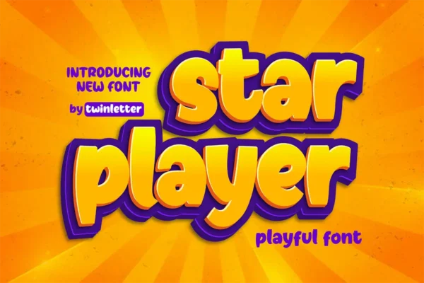 فونت سبک گیم Star Player