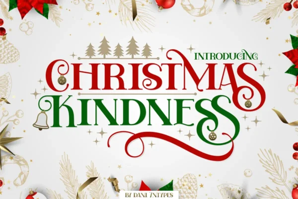 فونت کریسمس Christmas Kindness