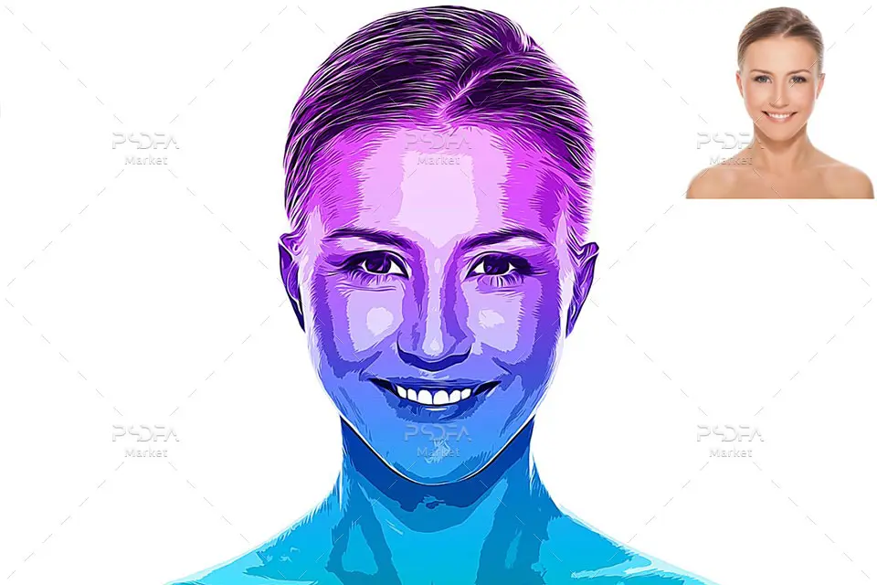 افکت هنری وکسل پرتره - 7 افکت هنری وکسل پرتره - 7