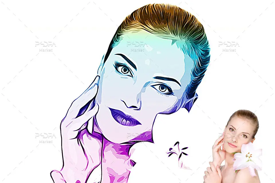 افکت هنری وکسل پرتره - 10 افکت هنری وکسل پرتره - 10