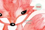 کلیپ آرت روباه ، قارچ و جنگل - 8