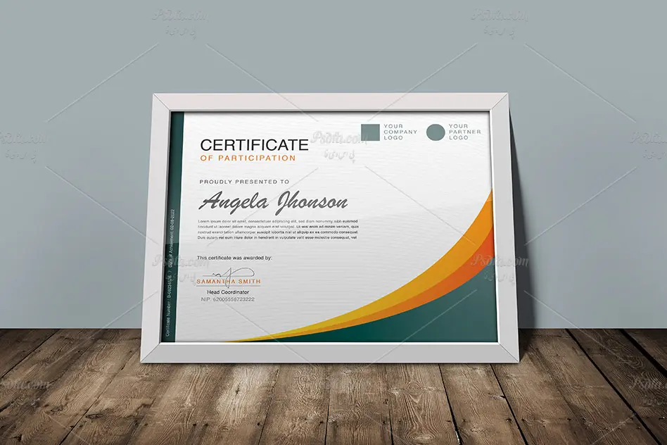 طرح لایه باز Certificat - 2 طرح لایه باز Certificat - 2