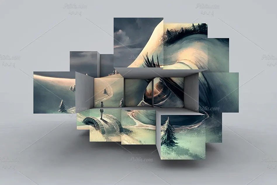 قالب عکس سهبعدی (3D) - 3 قالب عکس سهبعدی (3D) - 3