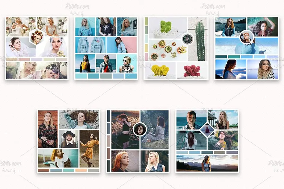 قالب آماده مود بورد (Mood Board) اینستاگرام - 2 قالب آماده مود بورد (Mood Board) اینستاگرام - 2