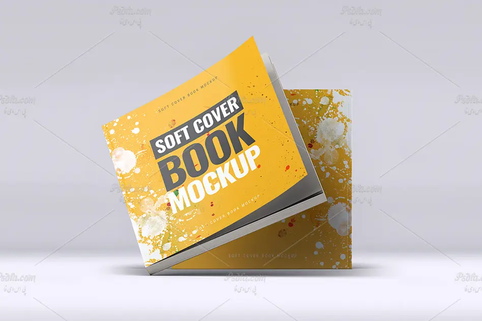 موکاپ کتاب خشتی یا مربعی - 7 موکاپ کتاب خشتی یا مربعی - 7