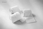 موکاپ لایه باز پارچه لول شده - 8