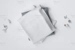 موکاپ و پیش نمایش پارچه تاخورده - 7