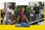 موکاپ تیشرت زن و مرد شهری - 14