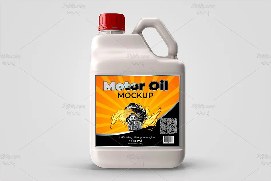 موکاپ ظرف 4 لیتری روغن موتور - 2 موکاپ ظرف 4 لیتری روغن موتور - 2