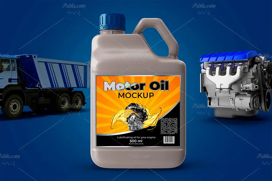موکاپ ظرف 4 لیتری روغن موتور - 5 موکاپ ظرف 4 لیتری روغن موتور - 5
