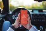 موکاپ آیفون ایکس در اتومبیل - 25