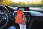 موکاپ آیفون ایکس در اتومبیل - 27