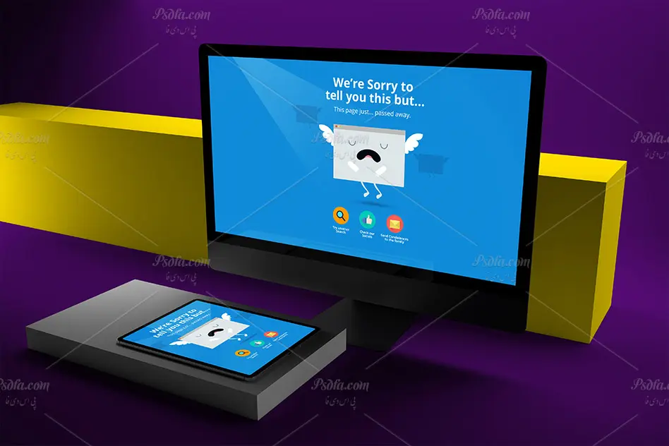 موکاپ حالت ریسپانسیو وب سایت - 2 موکاپ حالت ریسپانسیو وب سایت - 2