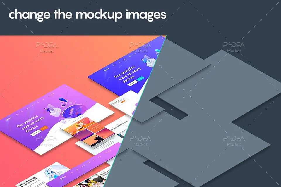 موکاپ سهبعدی سایت - 3 موکاپ سهبعدی سایت - 3